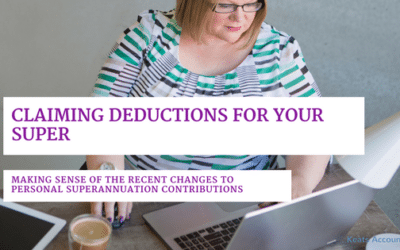 Claiming deductions for your super